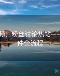 新91视频：粉丝讨论热帖——还原事件全流程