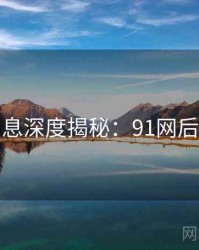 一线消息深度揭秘：91网后续追踪