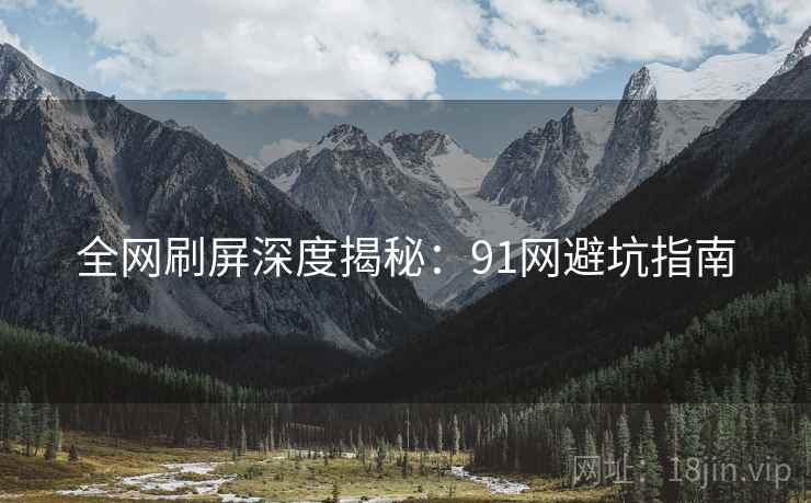 全网刷屏深度揭秘：91网避坑指南
