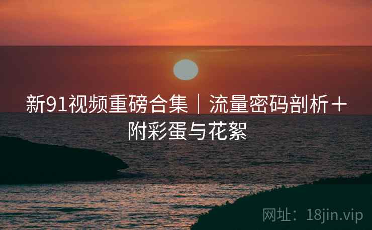 新91视频重磅合集|流量密码剖析+附彩蛋与花絮 新91视频重磅合集|流量密码剖析+附彩蛋与花絮